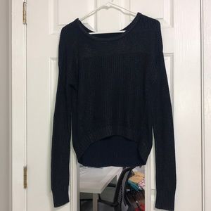 American Eagle Metallic Navy Sweater